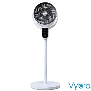 Vybra VS001-OF White Dual Height Tilt & Swing Oscillating Fan
