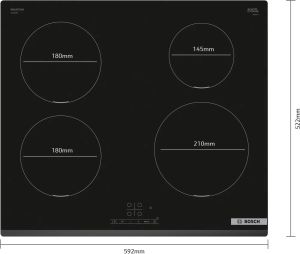 Bosch PIE631BB5E 59.2cm Induction Hob - Black