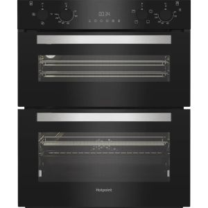 Hotpoint DUH12G1B Built Under Electric Fan Oven 48L / 38L - Black with Telescopic Shelf