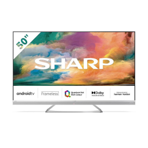 Sharp 4T-C50EQ4KM2AG 50" 4K UHD Frameless Quantum Dot Android TV