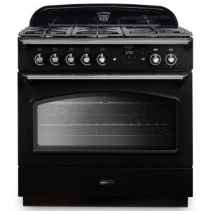 Rangemaster CLAS90FXDFFBL/C 128220 Classic FX 90 Dual Fuel BLACK