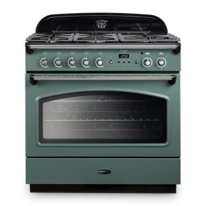 Rangemaster CLAS90FXDFFMG/C 128250 Classic FX 90 Dual Fuel MINERAL GREEN