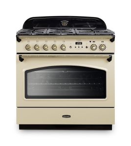 Rangemaster CLAS90FXDFFCR/B 128330 Classic FX 90 Dual Fuel CREAM/BRASS