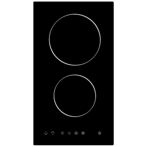 Cata CUL30TC 30cm Black Domino 2 Zone Ceramic Hob with 15min Timer