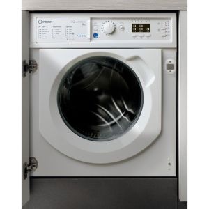 Indesit BIWMIL81485 White Built In Front Loading Washing Machine: 8,0Kg