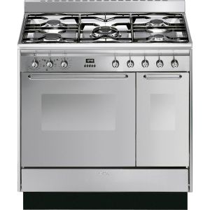 Smeg CC92MX9 St/Steel 90Cm Dual Fuel Range Cooker