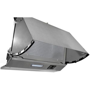 Cata UBINTD60SV.2 60cm Silver Integrated Hood Full Front Flap