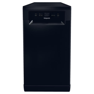 Hotpoint HP2FE10CS90BUK Free Standing Slimline Dishwasher - Black
