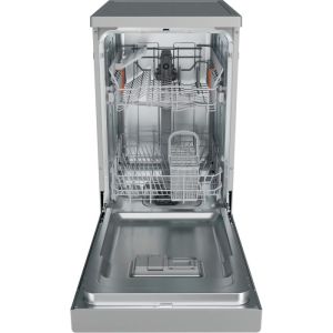 Hotpoint HP2FE10CS90SUK Freestanding Slimline Dishwasher - Silver