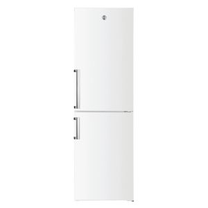 Hoover HOCH1T518EWHK 1.8m x 55cm, frost free, white, 3 Shelves, silver trims, 4 freezer drawers