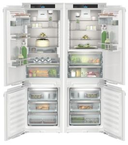 Liebherr IXCC5155 BioFresh NoFrost Side by Side Built in Integrated Fridge Freezer 