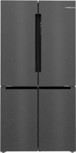 Bosch KFN96AXEA  American style, multi door fridge Freezer Black steel doors with cast iron sides