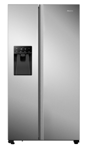 Hisense RS694N4TIE 91cm Fridge Freezer - Stainless Steel