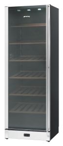Smeg SCV115AS 60cm Freestanding Wine Cooler Left Hinged - Stainless SteelThis superb freestanding du