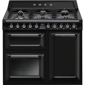 Smeg TR103BL Black 100Cm Duel Fuel Range Cooker