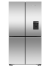 Fisher_Paykel RF605QNUVX1 Fridge Freezer Quad Door 905mm, Recessed Handle, Stainless Steel - Ice & W
