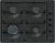 Neff T26BKP6S0 60cm, 4 burners, 2 Cast iron finish supports, new standard sword dials, Side control
