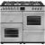 Belling 444444134 Silver Farmhouse 100Dft Silver Dual Fuel Cooker
