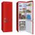 Amica FKR29653R Red retro 55cm wide 178cm high 60:40 split Fridge Freezer