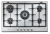 Whirlpool GMA7522IX Gas Hob