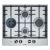 Bosch PCI6A5B90 60cm 4 Burner Gas Hob - Stainless Steel
