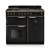 Rangemaster CLDL100DFPCBL/AB1 18296 New Classic Deluxe 100 Dual Fuel Charcoal Black Antique Brass