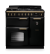 Rangemaster CLDL90DFPGBL/AB1 18255 New Classic Deluxe 90 Dual Fuel Gloss Black Antique Brass