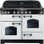 Rangemaster CDL110EIWH/C 113110 Classic Deluxe 110cm Electric Cooker with Induction White and Chrome