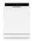 Montpellier MDWC1496W 60cm Freestanding Dishwasher in White