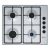 Neff T26BKP6N0 60cm, 4 burners, 2 Cast iron finish supports, new standard sword dials, Side control