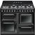 Smeg TR4110BL1 Black 110 D/F Range Cooker