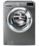 Hoover H3WS4105DACGE H-Wash 300, 10kg 1400rpm Washing Machine, Graphite with Chrome door