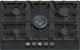 Neff T27CIQ8S0 75cm, 5 burner, 4.0kW Wok burner, Optimised FlameSelect, 3 Dishwasher suitable cast i