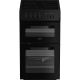 Hotpoint HTE5VCB Electric Twin Cooker 50CM - 63L with Ceramic Hob
