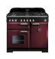 Rangemaster CDL100DFFCY/C 92510 Cranberry Classic Deluxe100cm Dual Fuel