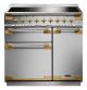 Rangemaster ELS90EISS/AB Stainless/Brass 90Cm Cooker