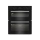 Indesit DUI10DB Black Built Under Electric Fan Double Oven