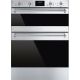 Smeg DUSF6300X 60cm Classic Stainless Steel and Eclipse Glass Double Under Counter OvenLower Main Ov