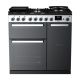 Rangemaster EDDL90DFGBLK/CM1 Edge Deluxe 90cm Dual Fuel Black (Glass)