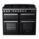 Rangemaster ESDLB110DFPGBL/CM1 Estel Deluxe BC 110cm Dual Fuel Gloss Black