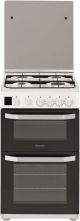Hotpoint HD5G00CCW 50Cm Gas Double Cooker