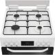 Hotpoint HDD6GDC2W Dual Fuel Double Cooker 60CM - 75L / 38L with Glass Lid