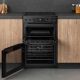 Hotpoint HDEU67V9C2BUK 60Cm Double Oven Electric Cooker With Ceramic Hob - Black