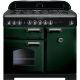 Rangemaster CDL100DFFRG/C Classic Deluxe 100cm Dual Fuel Range 113810 Green and Chrome