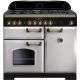 Rangemaster CDL100DFFRP/B Classic Deluxe 100cm Dual Fuel Range 114780 Royal Pearl and Brass
