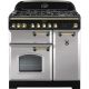 Rangemaster CDL90DFFRP/B 114640 Classic Deluxe 90cm Dual Fuel Range Cooker Royal Pearl and Brass