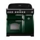 Rangemaster CDL90DFFRG/C 11350 Classic Deluxe 90cm Dual Fuel Range Cooker Green and Chrome