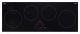 Cda HN9626FR Black 90Cm Four Zone Iduction Hob