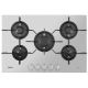 Whirlpool PMW75D2/IXL W Collection Gas On Glass 90Cm Cast Iron Flexiflame Flexi Full Width Grids
