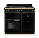Rangemaster CLDL100DFPGBL/AB1 18295 New Classic Deluxe 100 Dual Fuel Gloss Black Antique Brass